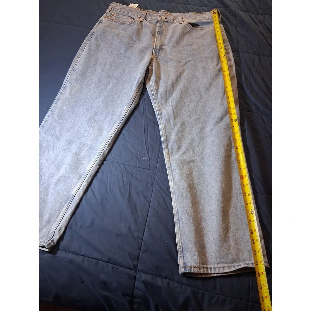 Levis 550 Relaxed Fit Light Wash Denim Jeans Mens‎ 40x30 Blue 00550-4891